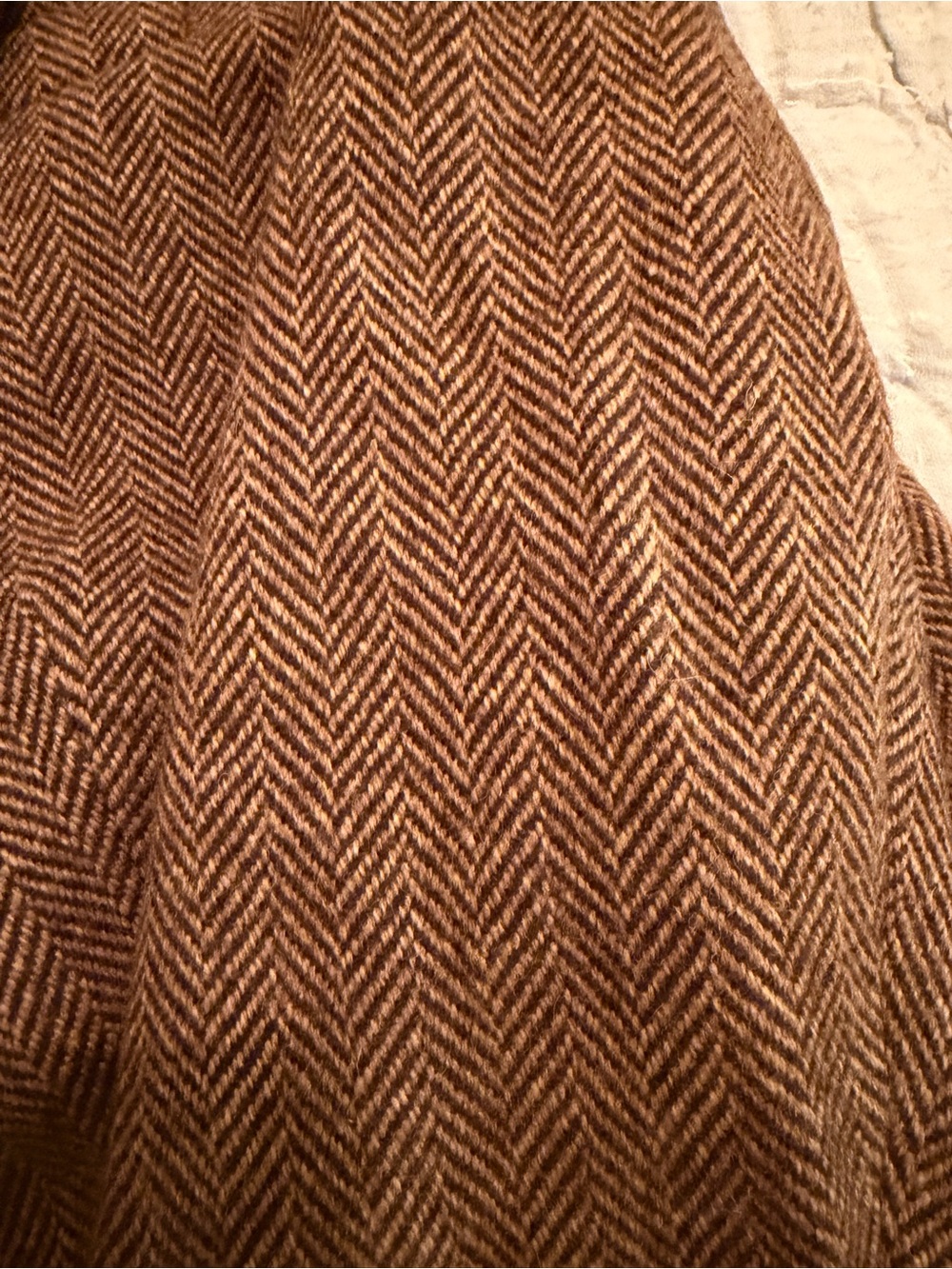 Ralph Lauren Brown Herringbone Blazer Jacket - Picture 7 of 7